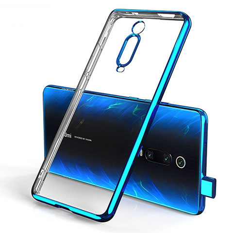 Silikon Schutzhülle Ultra Dünn Tasche Durchsichtig Transparent H01 für Xiaomi Redmi K20 Pro Blau