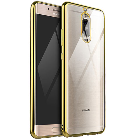 Silikon Schutzhülle Ultra Dünn Tasche Durchsichtig Transparent H02 für Huawei Mate 9 Pro Gold