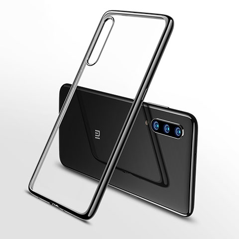 Silikon Schutzhülle Ultra Dünn Tasche Durchsichtig Transparent H02 für Xiaomi Mi 9 Pro 5G Schwarz
