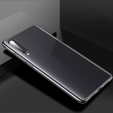 Silikon Schutzhülle Ultra Dünn Tasche Durchsichtig Transparent H02 für Xiaomi Mi A3 Schwarz