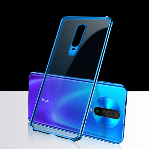 Silikon Schutzhülle Ultra Dünn Tasche Durchsichtig Transparent H02 für Xiaomi Poco X2 Blau