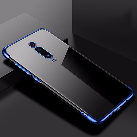 Silikon Schutzhülle Ultra Dünn Tasche Durchsichtig Transparent H02 für Xiaomi Redmi K20 Blau