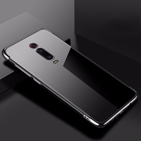 Silikon Schutzhülle Ultra Dünn Tasche Durchsichtig Transparent H02 für Xiaomi Redmi K20 Pro Schwarz