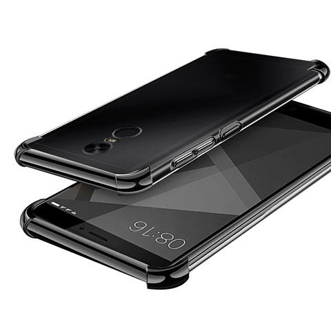 Silikon Schutzhülle Ultra Dünn Tasche Durchsichtig Transparent H02 für Xiaomi Redmi Note 4X High Edition Schwarz