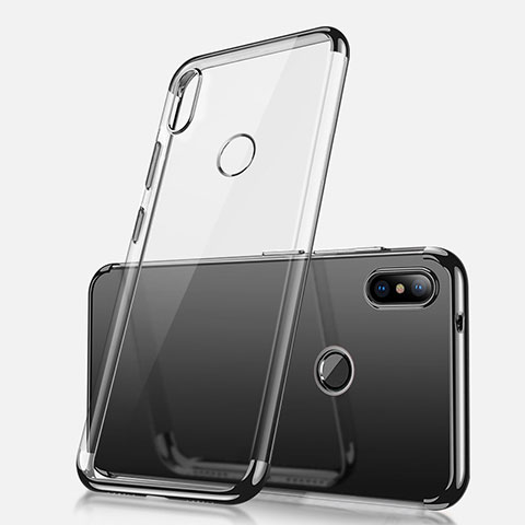 Silikon Schutzhülle Ultra Dünn Tasche Durchsichtig Transparent H02 für Xiaomi Redmi Note 5 AI Dual Camera Schwarz