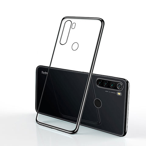 Silikon Schutzhülle Ultra Dünn Tasche Durchsichtig Transparent H02 für Xiaomi Redmi Note 8 Schwarz