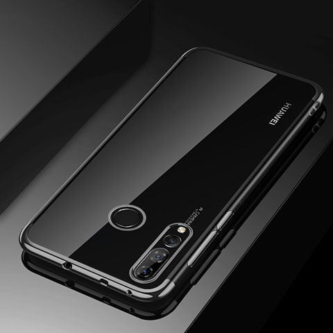 Silikon Schutzhülle Ultra Dünn Tasche Durchsichtig Transparent H03 für Huawei Enjoy 9s Schwarz