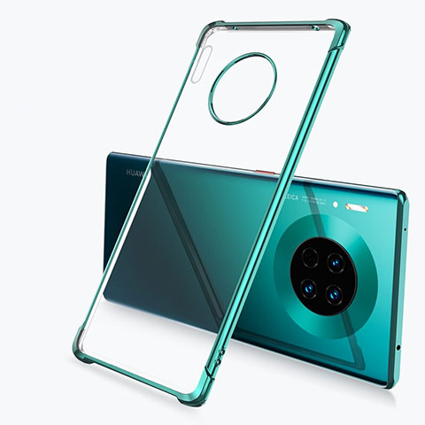Silikon Schutzhülle Ultra Dünn Tasche Durchsichtig Transparent H03 für Huawei Mate 30 Grün