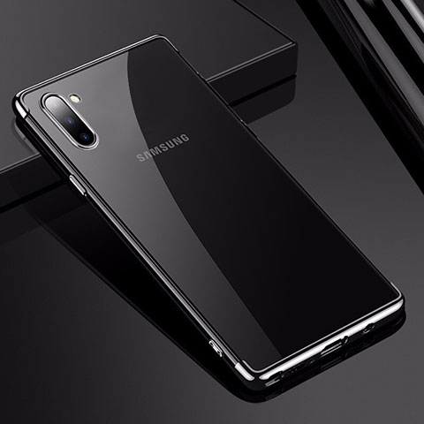 Silikon Schutzhülle Ultra Dünn Tasche Durchsichtig Transparent H03 für Samsung Galaxy Note 10 5G Silber