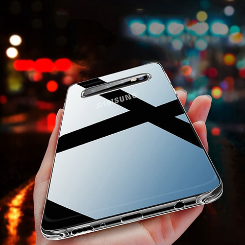 Silikon Schutzhülle Ultra Dünn Tasche Durchsichtig Transparent H03 für Samsung Galaxy S10 Plus Klar