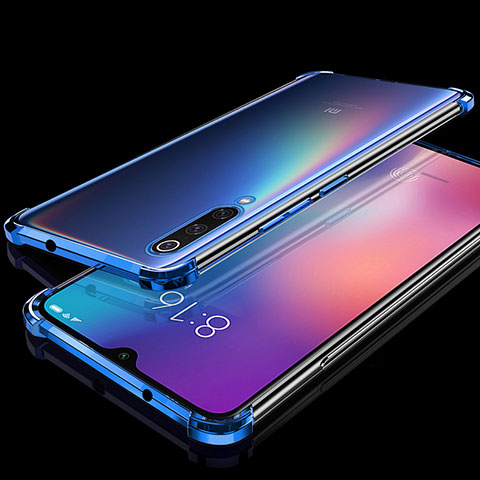 Silikon Schutzhülle Ultra Dünn Tasche Durchsichtig Transparent H04 für Xiaomi Mi 9 Lite Blau
