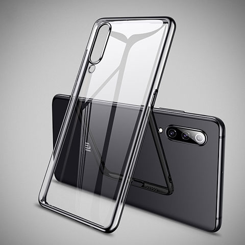 Silikon Schutzhülle Ultra Dünn Tasche Durchsichtig Transparent H05 für Xiaomi Mi 9 Pro 5G Schwarz