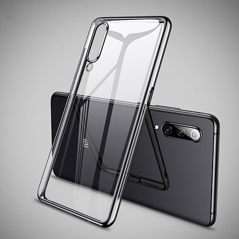 Silikon Schutzhülle Ultra Dünn Tasche Durchsichtig Transparent H05 für Xiaomi Mi 9 Pro Schwarz