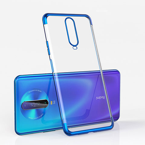 Silikon Schutzhülle Ultra Dünn Tasche Durchsichtig Transparent H05 für Xiaomi Poco X2 Blau