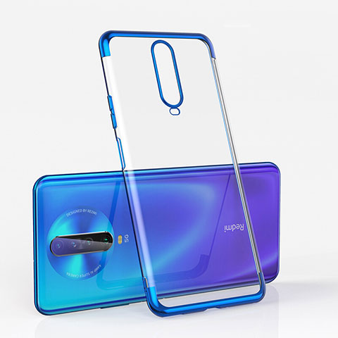 Silikon Schutzhülle Ultra Dünn Tasche Durchsichtig Transparent H05 für Xiaomi Redmi K30 4G Blau