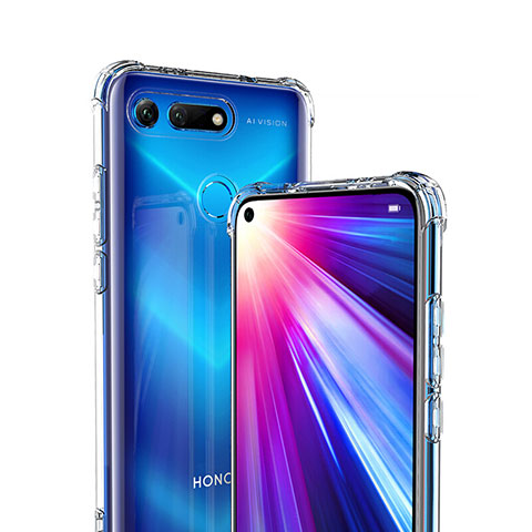 Silikon Schutzhülle Ultra Dünn Tasche Durchsichtig Transparent K01 für Huawei Honor V20 Klar