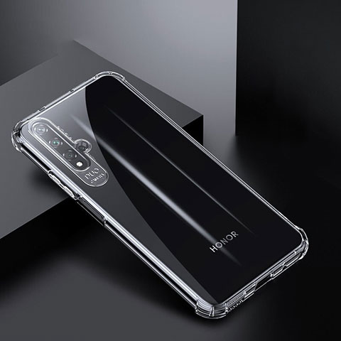 Silikon Schutzhülle Ultra Dünn Tasche Durchsichtig Transparent K03 für Huawei Honor 20 Klar