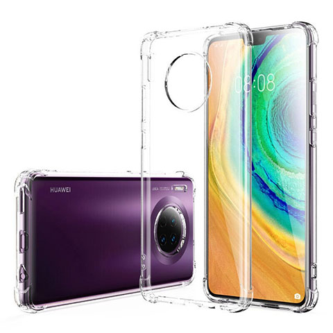 Silikon Schutzhülle Ultra Dünn Tasche Durchsichtig Transparent K03 für Huawei Mate 30 Klar