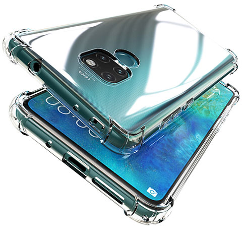 Silikon Schutzhülle Ultra Dünn Tasche Durchsichtig Transparent K04 für Huawei Mate 20 Klar