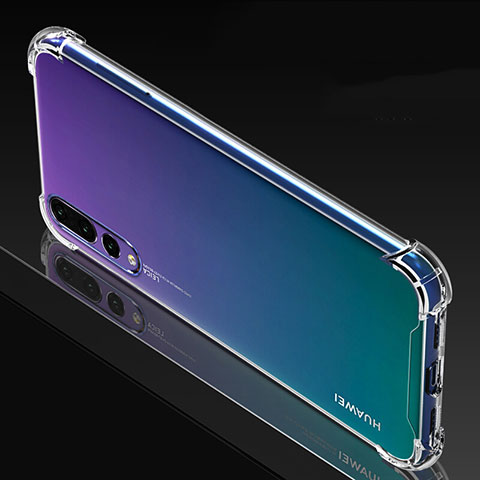 Silikon Schutzhülle Ultra Dünn Tasche Durchsichtig Transparent K06 für Huawei P20 Pro Klar