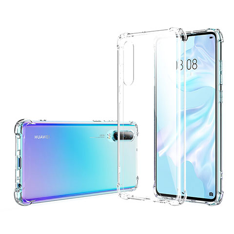 Silikon Schutzhülle Ultra Dünn Tasche Durchsichtig Transparent K06 für Huawei P30 Klar