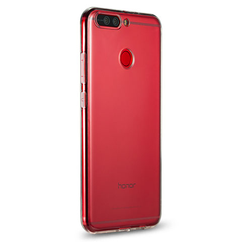 Silikon Schutzhülle Ultra Dünn Tasche Durchsichtig Transparent R01 für Huawei Honor 8 Pro Klar