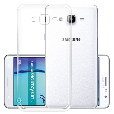 Silikon Schutzhülle Ultra Dünn Tasche Durchsichtig Transparent R01 für Samsung Galaxy On5 Pro Klar