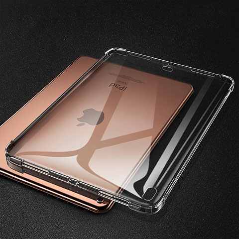 Silikon Schutzhülle Ultra Dünn Tasche Durchsichtig Transparent S01 für Apple iPad Pro 11 (2018) Grau
