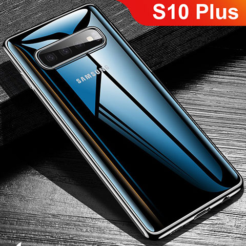 Silikon Schutzhülle Ultra Dünn Tasche Durchsichtig Transparent S02 für Samsung Galaxy S10 Plus Klar
