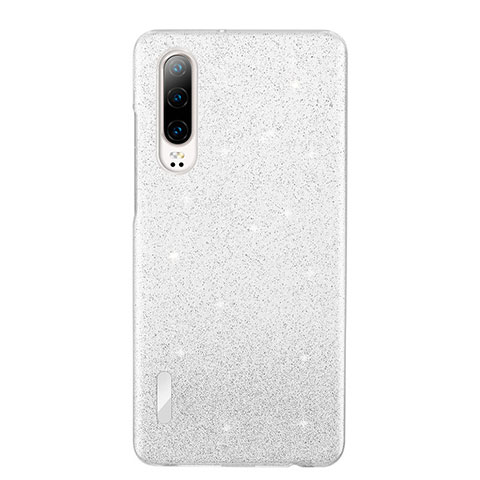 Silikon Schutzhülle Ultra Dünn Tasche Durchsichtig Transparent S05 für Huawei P30 Weiß