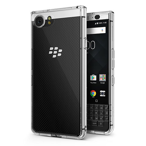 Silikon Schutzhülle Ultra Dünn Tasche Durchsichtig Transparent T02 für Blackberry KEYone Klar