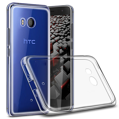 Silikon Schutzhülle Ultra Dünn Tasche Durchsichtig Transparent T02 für HTC U11 Klar