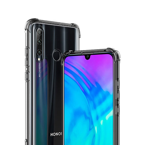Silikon Schutzhülle Ultra Dünn Tasche Durchsichtig Transparent T02 für Huawei Honor 20 Lite Klar