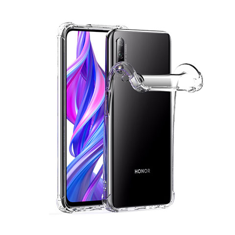 Silikon Schutzhülle Ultra Dünn Tasche Durchsichtig Transparent T02 für Huawei Honor 9X Klar