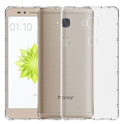 Silikon Schutzhülle Ultra Dünn Tasche Durchsichtig Transparent T02 für Huawei Honor Play 5X Klar
