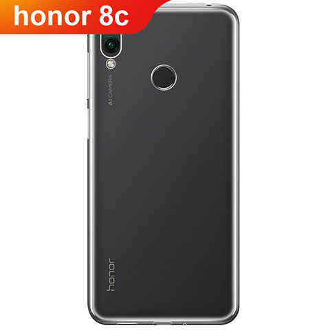 Silikon Schutzhülle Ultra Dünn Tasche Durchsichtig Transparent T02 für Huawei Honor Play 8C Klar