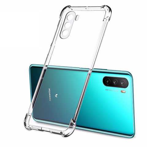 Silikon Schutzhülle Ultra Dünn Tasche Durchsichtig Transparent T02 für Huawei Mate 40 Lite 5G Klar