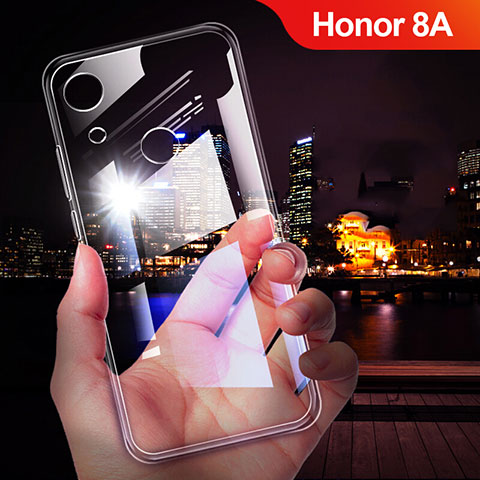 Silikon Schutzhülle Ultra Dünn Tasche Durchsichtig Transparent T02 für Huawei Y6 Pro (2019) Klar