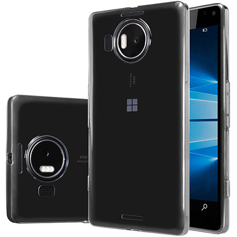 Silikon Schutzhülle Ultra Dünn Tasche Durchsichtig Transparent T02 für Microsoft Lumia 950 XL Klar