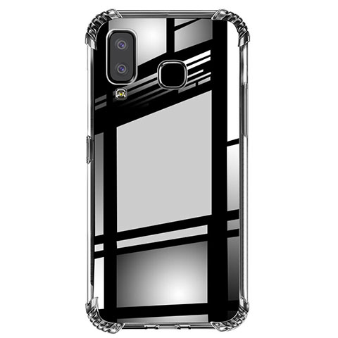 Silikon Schutzhülle Ultra Dünn Tasche Durchsichtig Transparent T02 für Samsung Galaxy A8 Star Klar