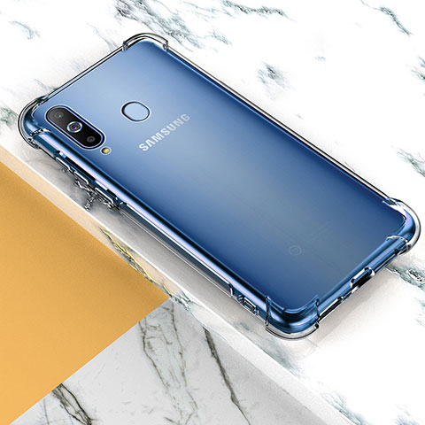 Silikon Schutzhülle Ultra Dünn Tasche Durchsichtig Transparent T02 für Samsung Galaxy A8s SM-G8870 Klar