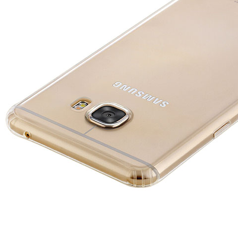 Silikon Schutzhülle Ultra Dünn Tasche Durchsichtig Transparent T02 für Samsung Galaxy C5 SM-C5000 Klar