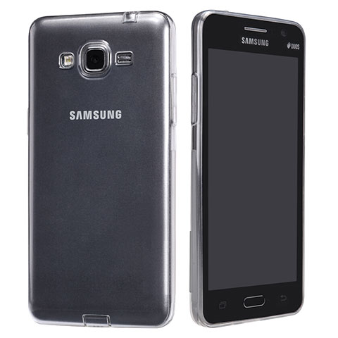 Silikon Schutzhülle Ultra Dünn Tasche Durchsichtig Transparent T02 für Samsung Galaxy Grand Prime SM-G530H Klar