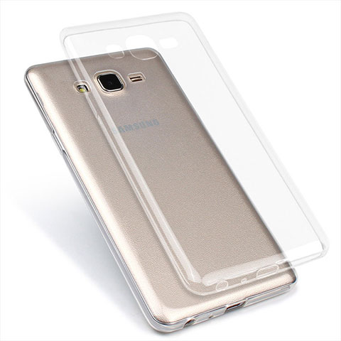 Silikon Schutzhülle Ultra Dünn Tasche Durchsichtig Transparent T02 für Samsung Galaxy On7 G600FY Klar