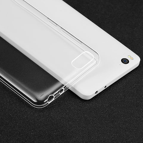 Silikon Schutzhülle Ultra Dünn Tasche Durchsichtig Transparent T02 für Xiaomi Mi 4C Klar