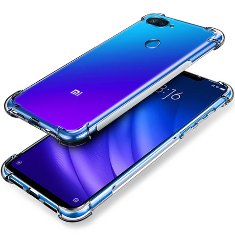 Silikon Schutzhülle Ultra Dünn Tasche Durchsichtig Transparent T02 für Xiaomi Mi 8 Lite Klar