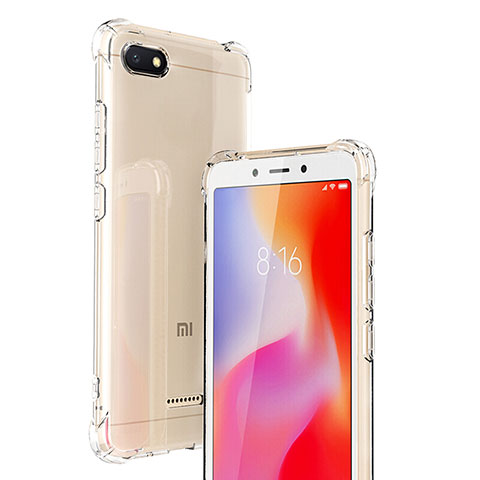 Silikon Schutzhülle Ultra Dünn Tasche Durchsichtig Transparent T02 für Xiaomi Redmi 6A Klar