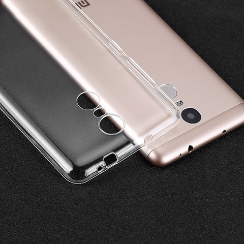 Silikon Schutzhülle Ultra Dünn Tasche Durchsichtig Transparent T02 für Xiaomi Redmi Note 3 Klar