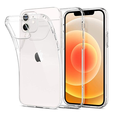 Silikon Schutzhülle Ultra Dünn Tasche Durchsichtig Transparent T03 für Apple iPhone 12 Klar