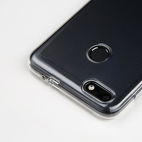 Silikon Schutzhülle Ultra Dünn Tasche Durchsichtig Transparent T03 für Huawei Enjoy 7 Klar